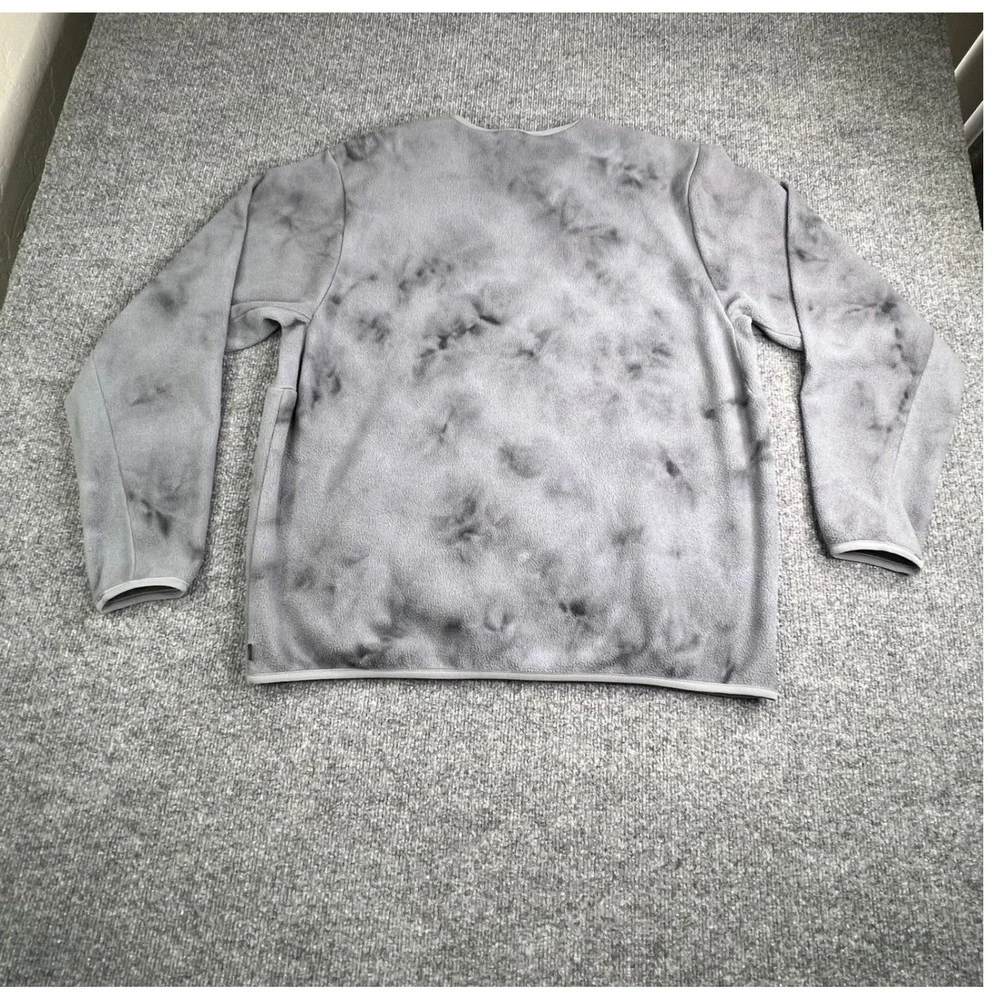 Lululemon Fleece Crewneck Sweatshirt Men's XL Grey Tie Dye Asphalt Pullover